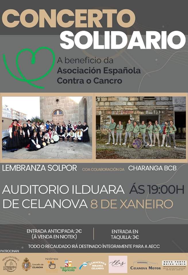 Concerto solidario coa Asociación Española Contra o Cancro
