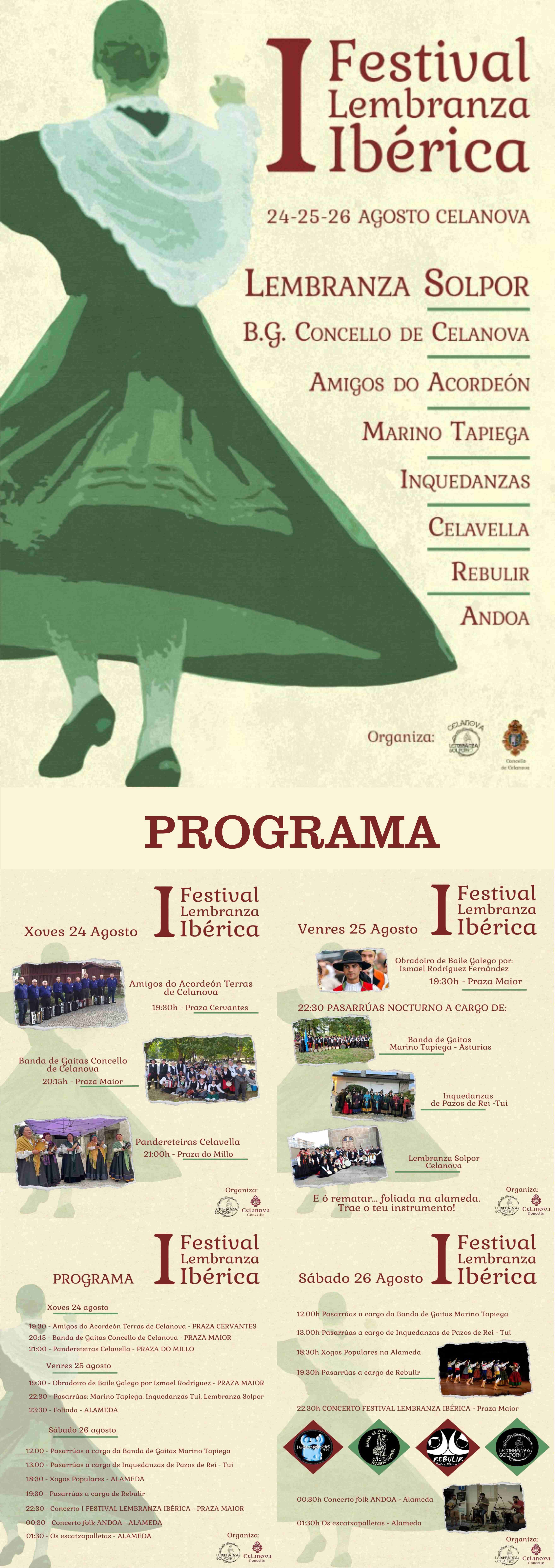 I  Festival Lembranza Ibérica - 24, 25 e 26 de agosto